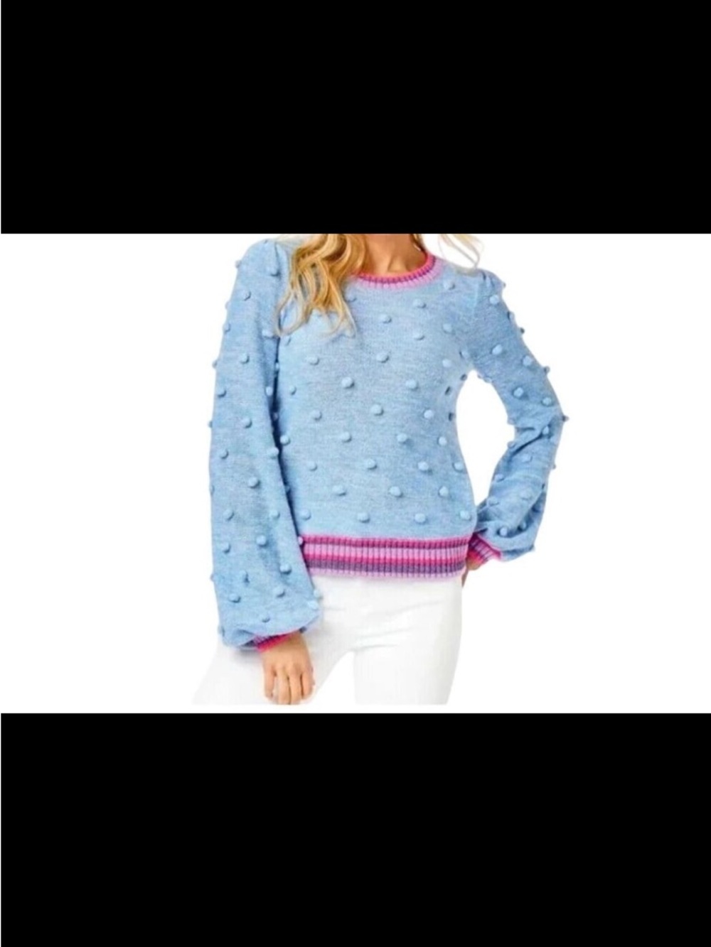 Lilly Pulitzer Verna Blue Peri Marl Sweater. Size S